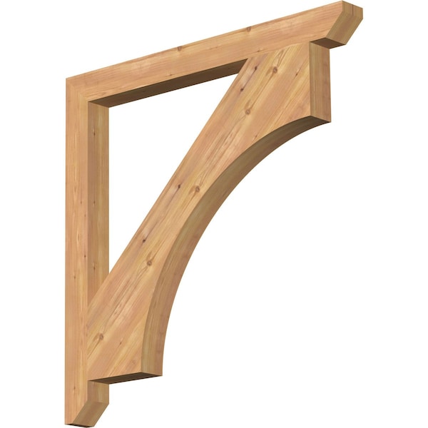 Ekena Millwork Westlake Slat Smooth Bracket, Western Red Cedar, 3 1/2"W x 40"D x 40"H BKT04X40X40WTL06SWR - main